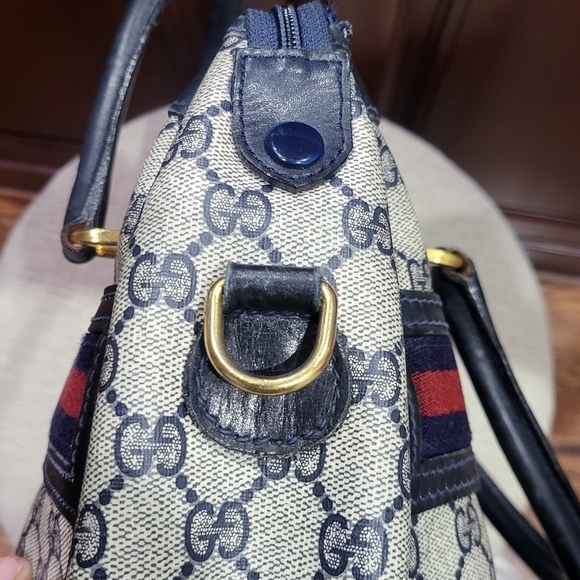 Beautiful Gucci Supreme Web Ophidia Large 2 Way Satchel .. Authentic..w/COA.. - Picture 15 of 16